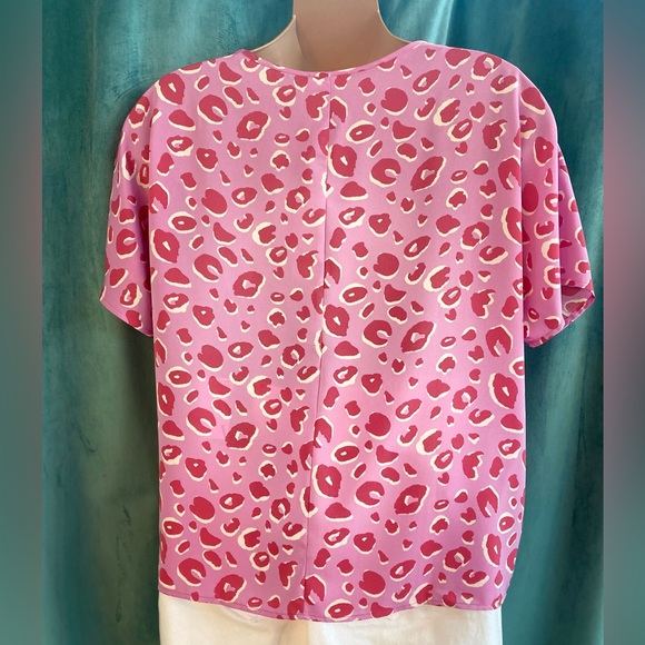 Emily Wonder pink leopard top. Several sizes available. - Picture 2 of 3